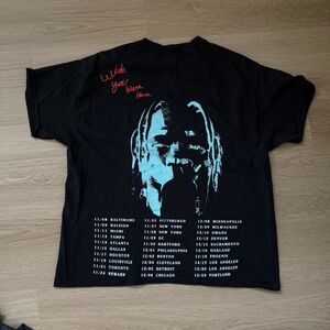 Travis Scott Astroworld Tour Concert Dates Graphic Tee Shirt Size Large